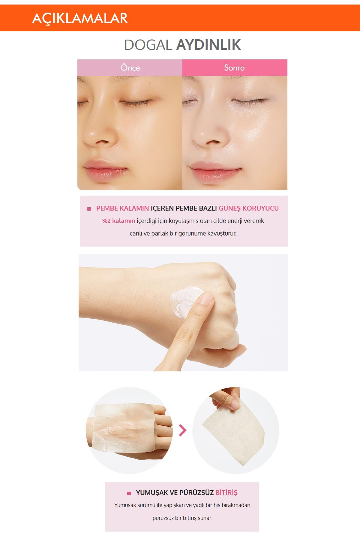 A'PIEU Power Block Pembe Ton Dengeleyici Güneş Kremi SPF50+ PA++++ 50ml