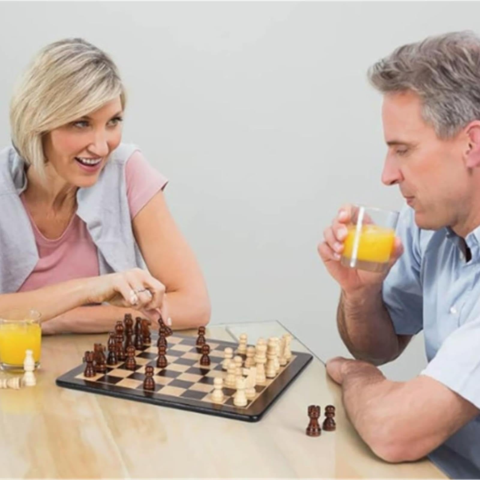 Set da gioco di scacchi magnetici in legno di alta qualità