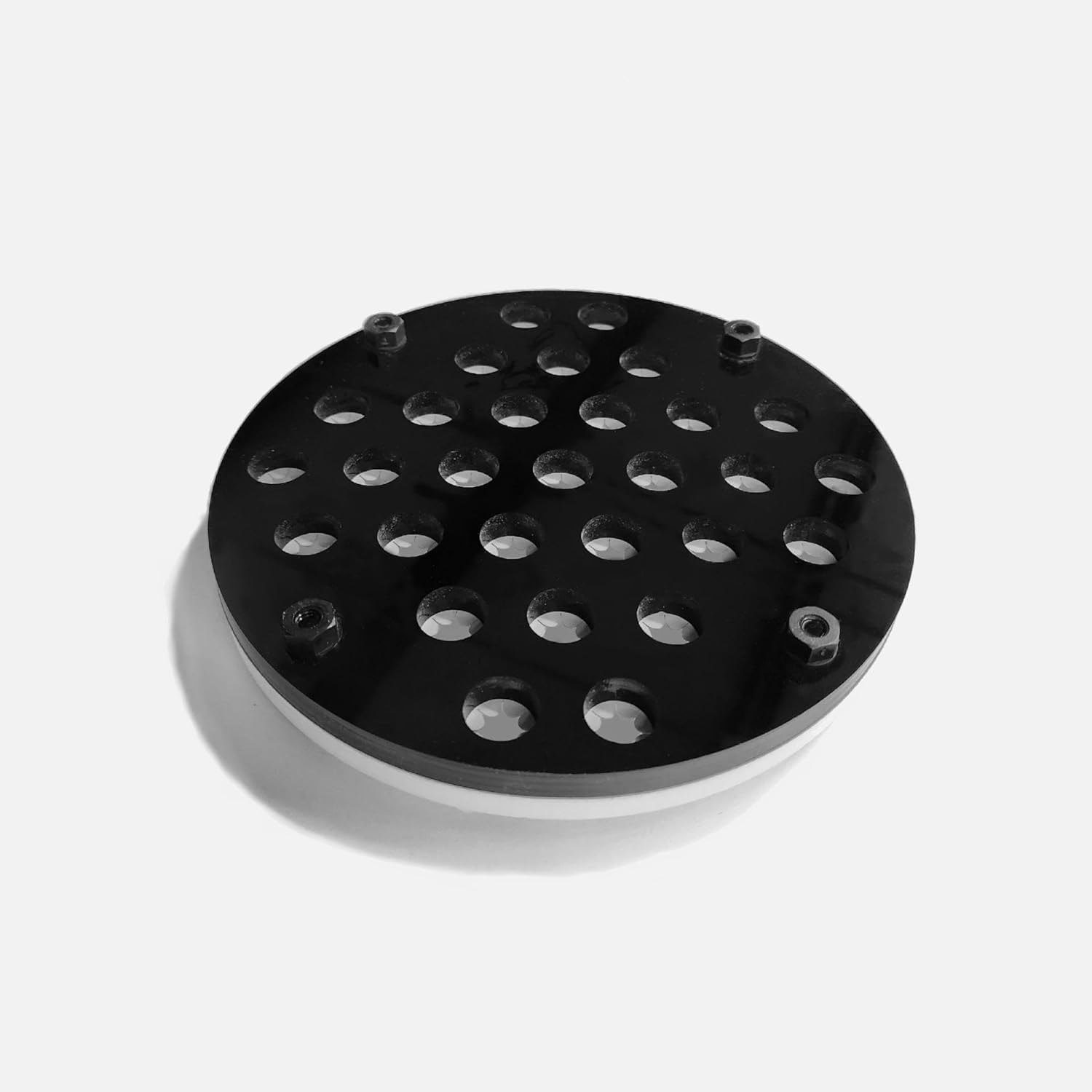 Luna Reef Fragpuck Frag Rack with Locking Insert for Marine Aquarium Coral 7.25" x 7.25" 29 Holes (3 Pack)