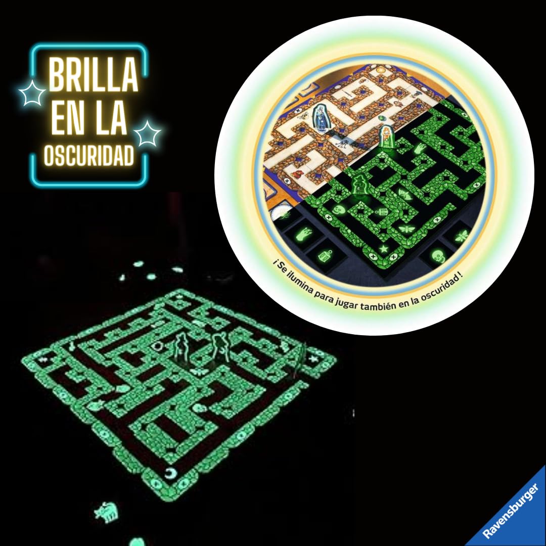 Ravensburger - Juego De Mesa 7 Años Laberinto Mágico | 2-4 Jugadores | Juegos De Mesa Familiares | Brilla En La Oscuridad | Juegos De Mesa Adulto | Board Games