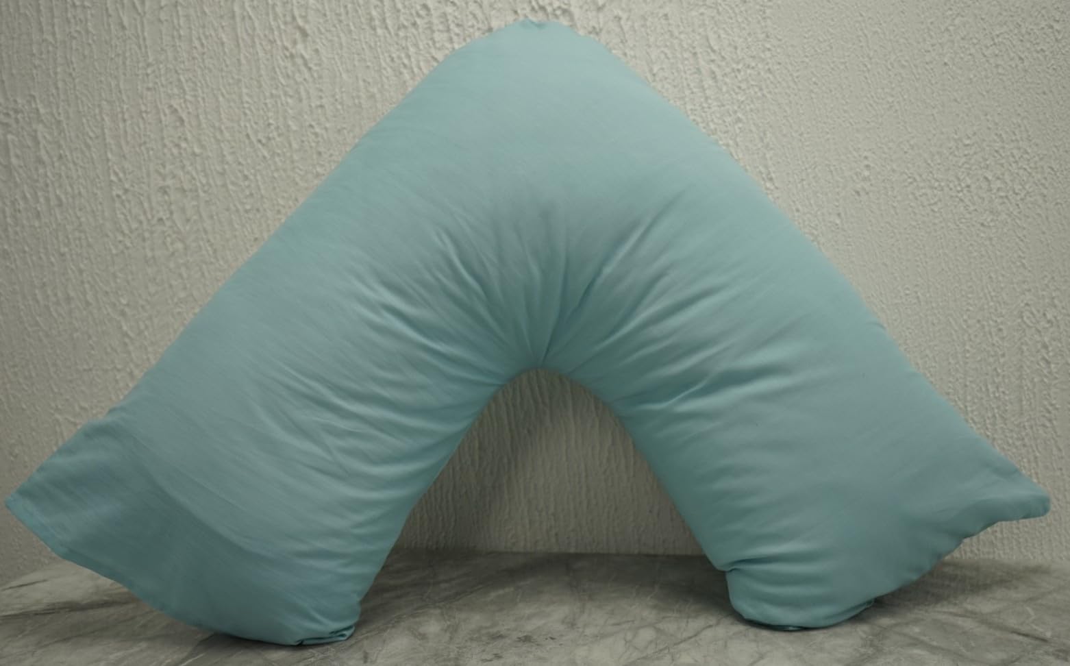 Poly Cotton Back & Neck/Pregnancy Support V Shaped pillowcases, V shaped pillow Covers Available in pack of 2 (Duck EGG)