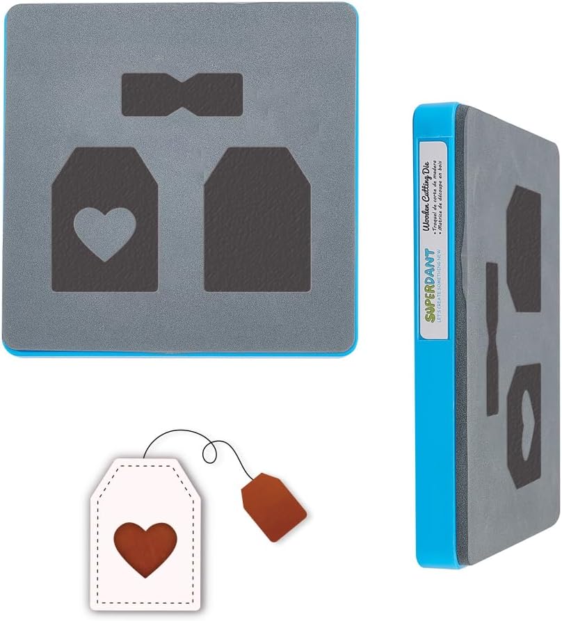 SUPERDANT 1 Pcs Snap-On Wallet Die 10x5 Inch Wooden Leather Die Cutter for Handmade Card Holder Coin Purse Leathercraft Template for Cutting Machine