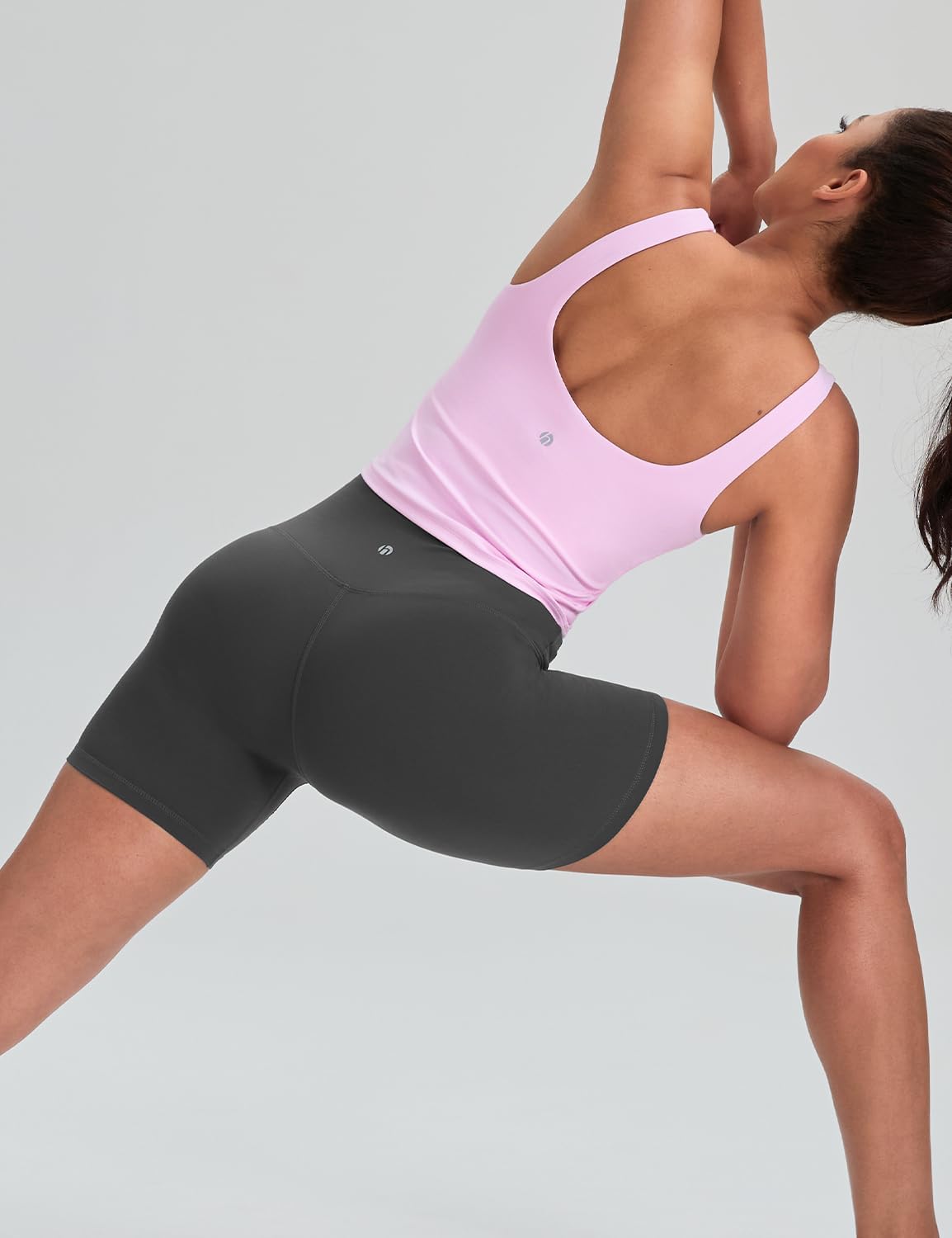 HeyNuts Zeal Bra Womens Scoop Neck Longline Sports Bras, U Back Workout Yoga Crop Tank Tops Padded A-D Cups *Updated Fit - Image 6