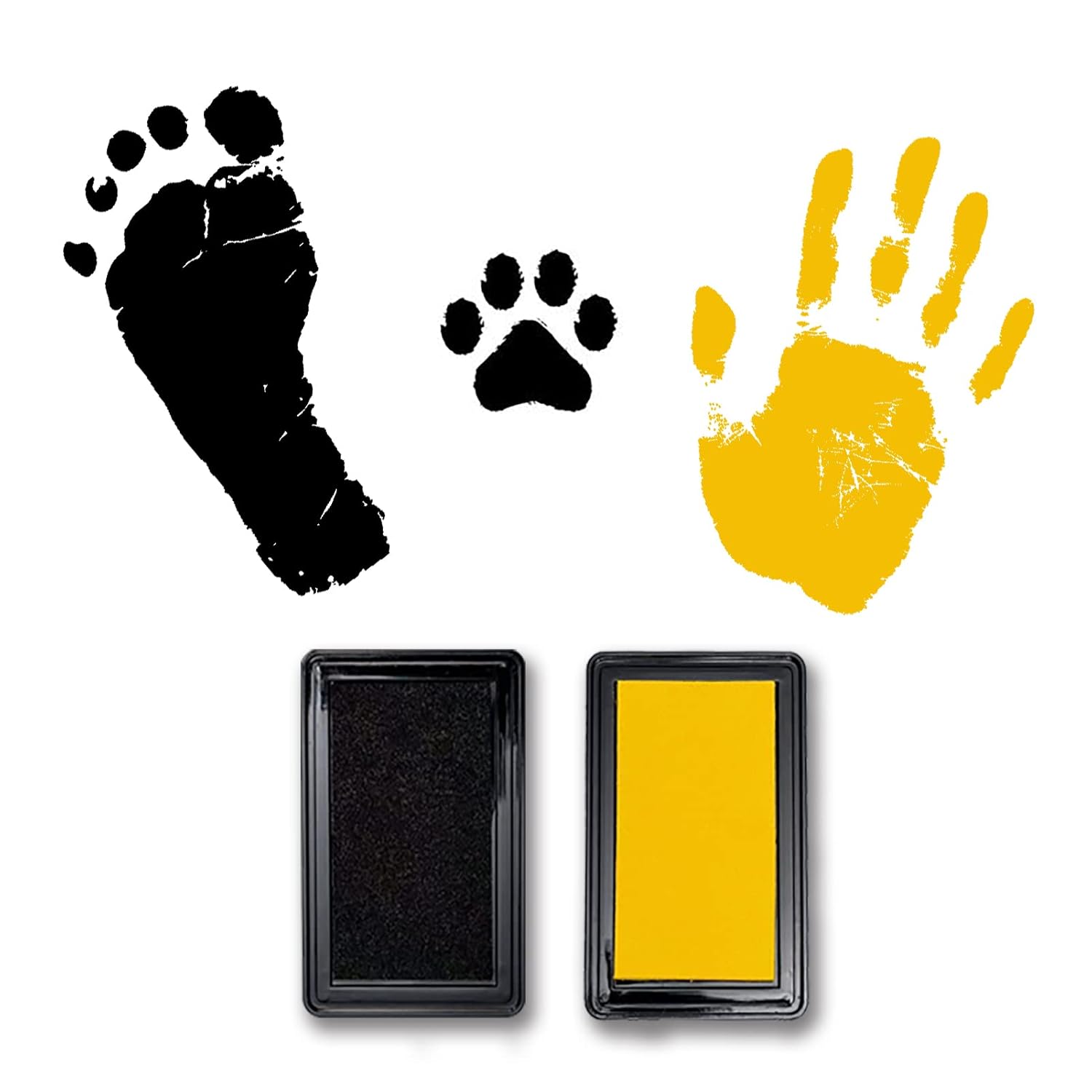 Baby Footprint & Handprint Print Kit Washable Stamp Pad