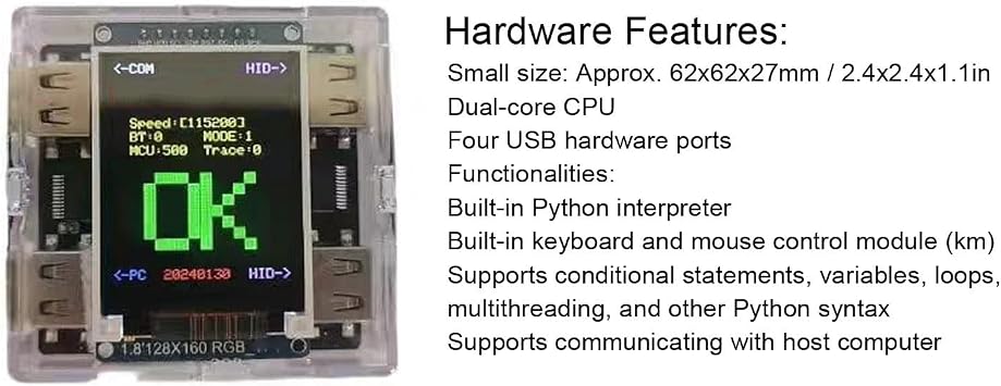 Yoidesu DMA Fuser Complete Kit, 3840x2160 60Hz Programmable Direct Memory Access Overlayer with Keyboard Controller, HD Multimedia Interface, Synthesizer Hub
