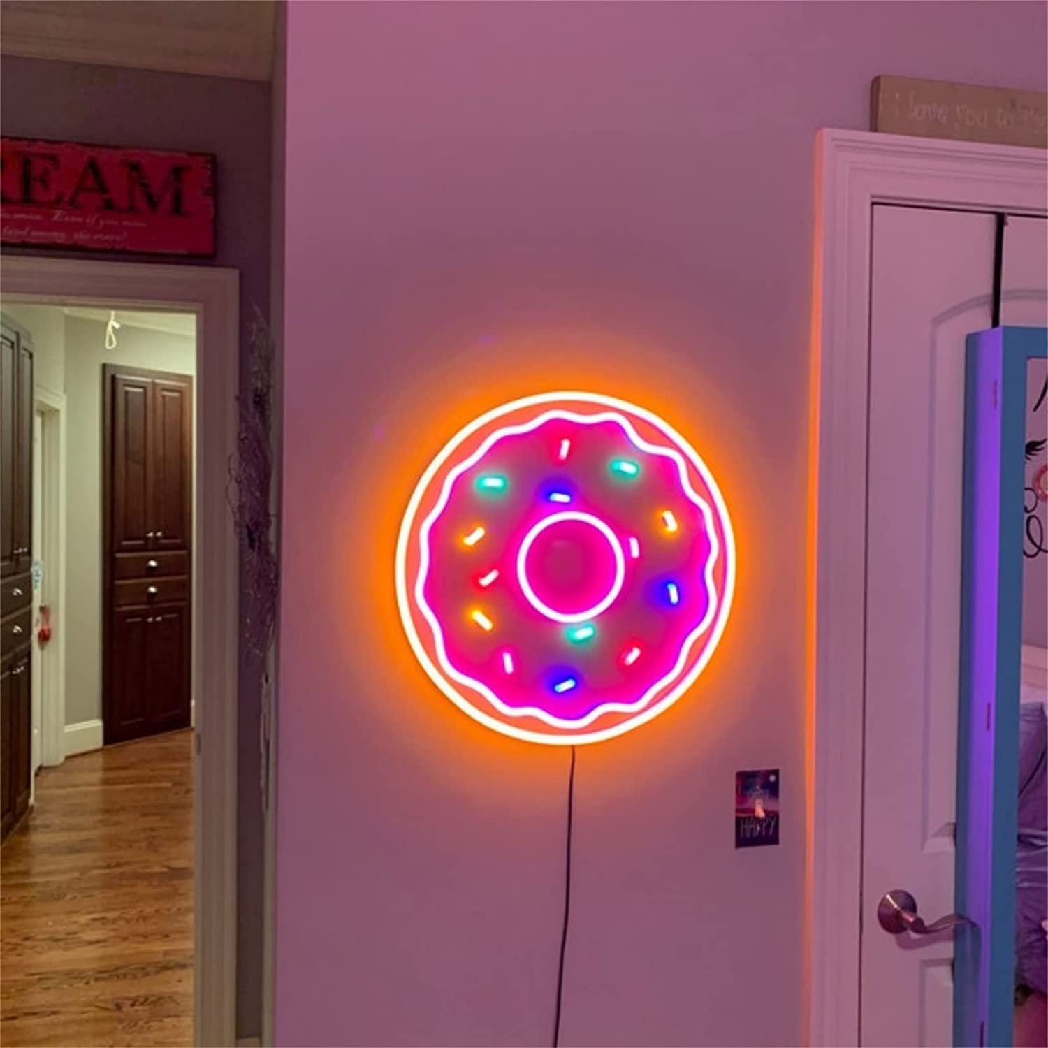 neonowa Neonowe znaki wiszące na ścianę, lampa dekoracyjna Led Neon Lights do restauracji Deser Shop Club Party Personalizowane logo Bar Shop Party Name Logo
