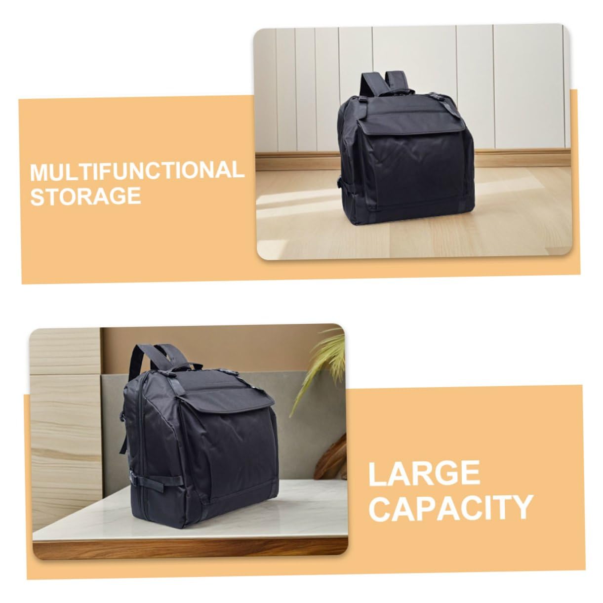 Toddmomy Bolsa Acordeón Resistente con Bolsillos para Accesorios Estuche Portátil para Acordeón Bajos Funda de Almacenamiento para Músicos Negro