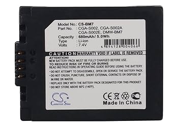 LUMIX DMC-FZ2 パナソニック 12倍ズーム カメラ バッテリー Amazon.com : Battery Pack for Panasonic Lumix DMC-FZ1, DMC