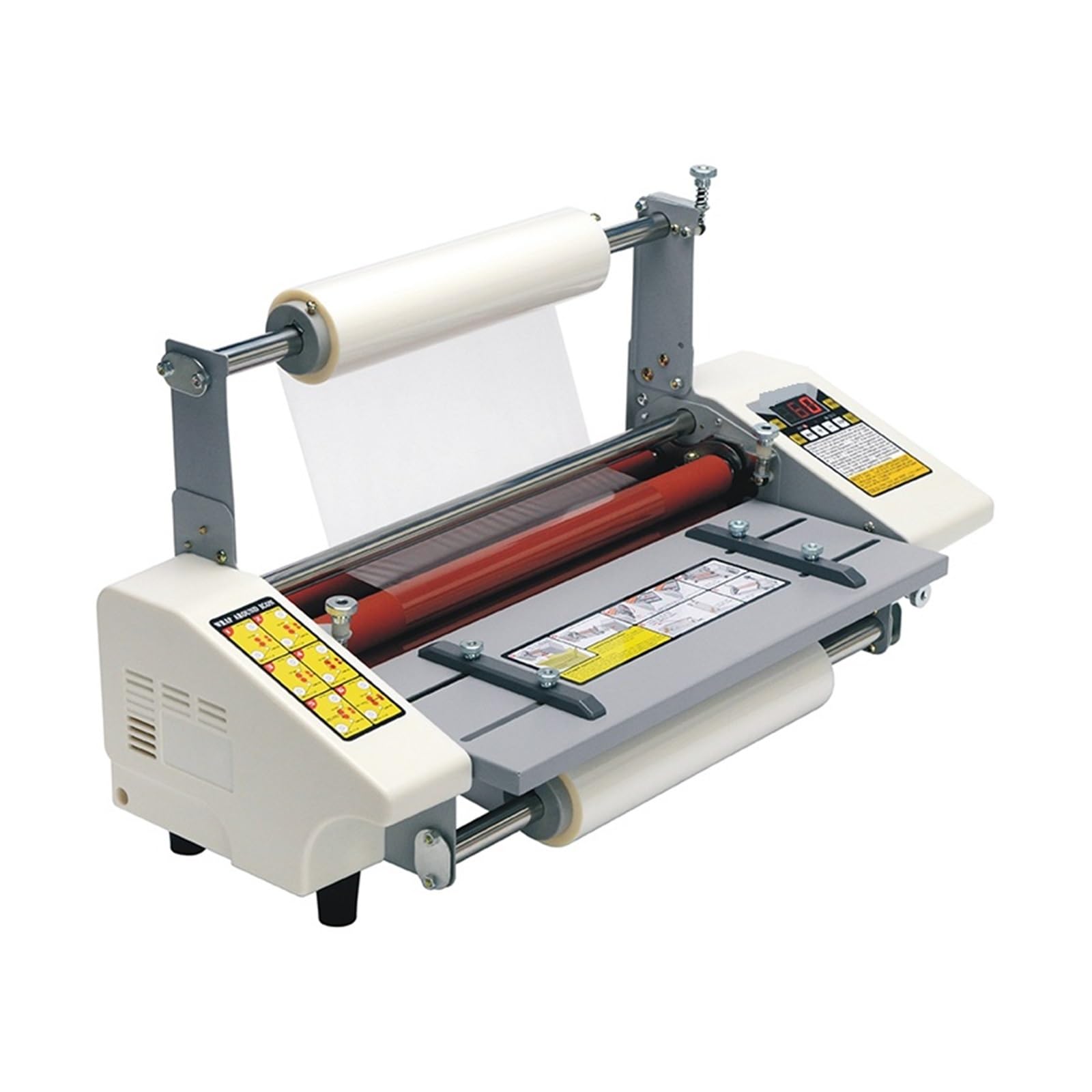 Macchina laminazione a caldo e a freddo, pellicola per foto, plastificatrice 1,1 m/minuto, uso commerciale