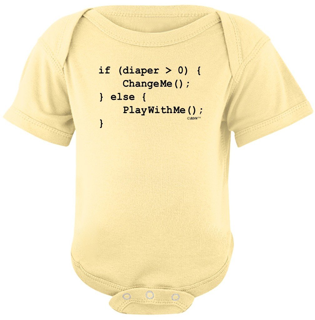 Funny Baby Gifts Coding for Babies Funny Programmer Bodysuit 12 Months Banana