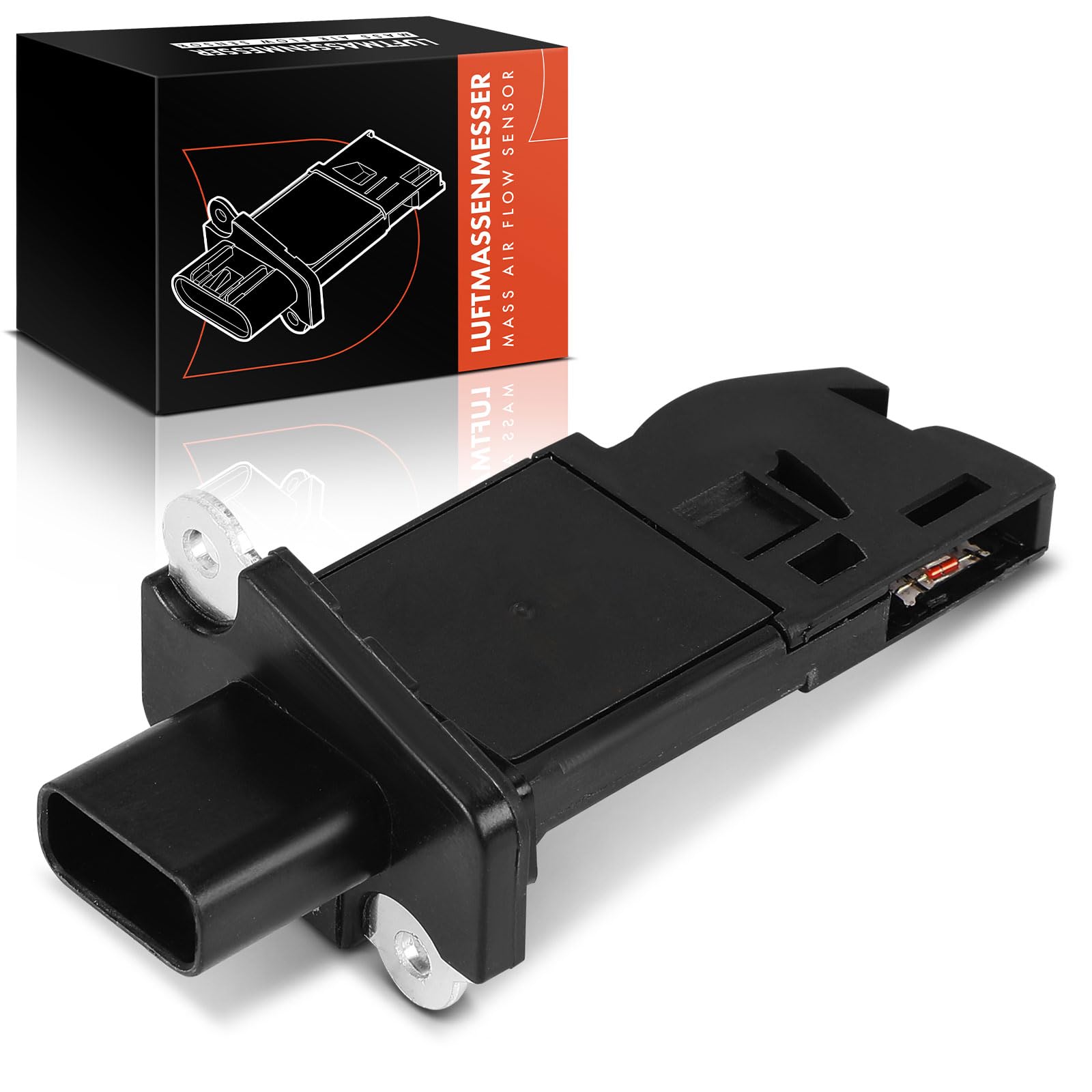 Frankberg Capteur de masse d'air à 4 broches 8V2Z12B579A | Compatible avec: Bus Transit V363 FAD FBD, S-Max WA6, Plateau/châssis Transit FF FM FN, châssis-plateau Jumper