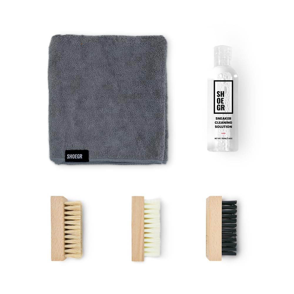 SHOEGR Ultimate Sneaker Cleaning Kit Shoe Cleaner for Nubuck, Canvas
