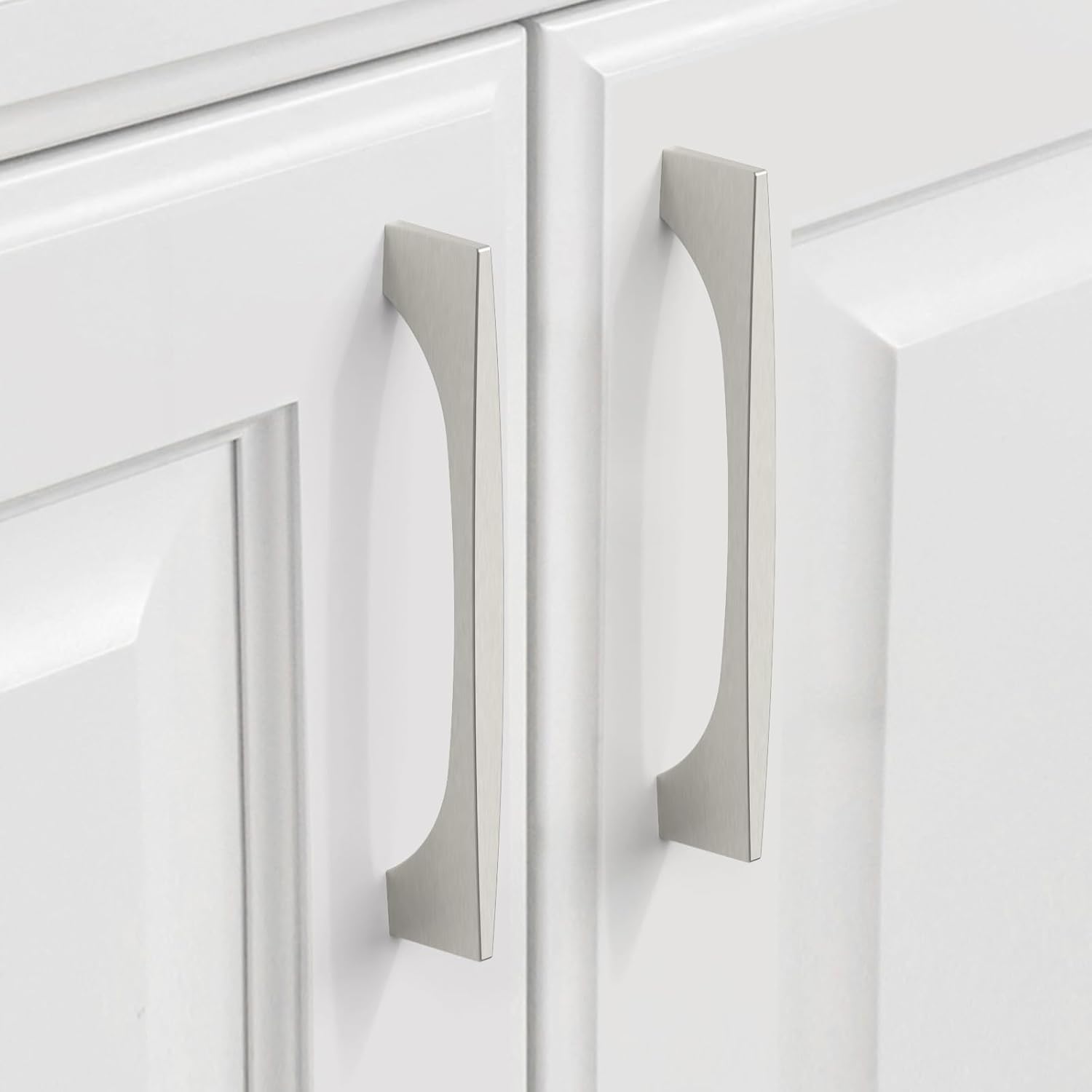 9BUILD 10 Pack Brushed Satin Nickel Cabinet Pulls 5 Inch Kitchen Cabinet Handles Cabinet Hardware Kitchen Handles for Cabinets Cupboard Handles Nickel Dresser Pulls Drawer Handle