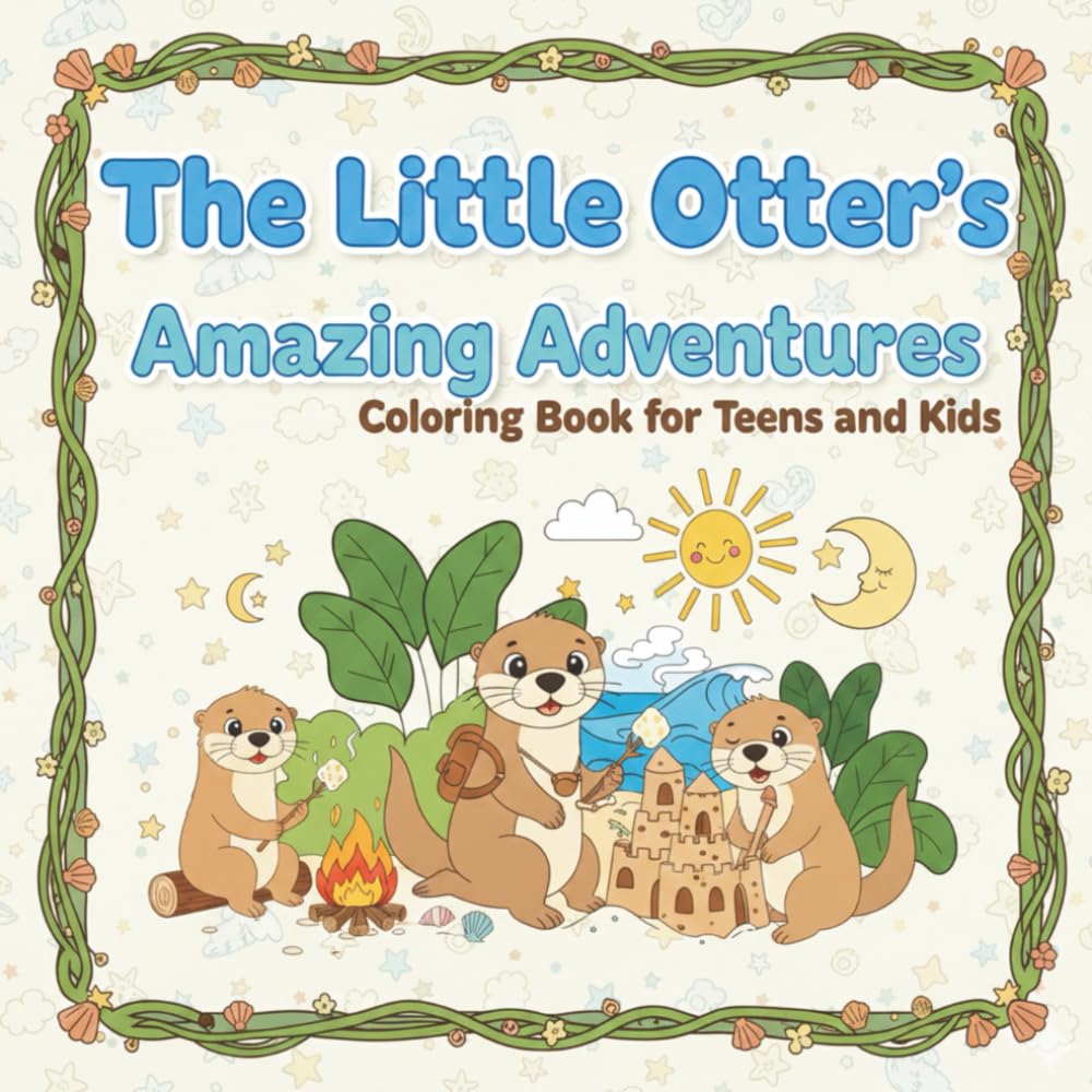 The Little Otter's Amazing Adventures Coloring Book for Teens and Kids: Relieve Stress and Spark Joy with Every Page