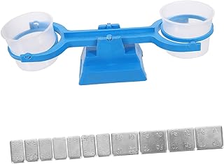 SAFIGLE 1 Conjunto De Equipamentos De Laboratório Balança De Ensino Balança De Equilíbrio Para Crianças Balança De Equilíbrio Balança De Plástico Simples Brilho Labial Balança Infantil