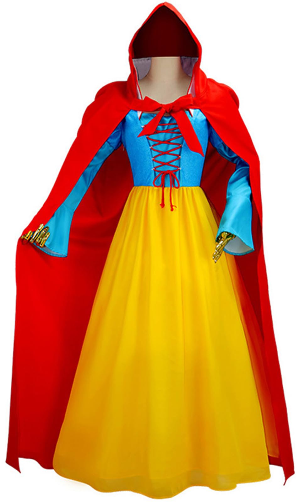 Windskids Femme Déguisement Blanche Neige Costume Long Velours Robe Cape Bandeau Set pour Fancy Dress Up Halloween Noël Carnaval Fête Anniversaire Mascarade Performance Snow White Costume Windskids Femme Déguisement Blanche Neige Costume Long Velours Robe Cape Bandeau Set pour Fancy Dress Up Halloween Noël Carnaval Fête Anniversaire Mascarade Performance Snow White Costume