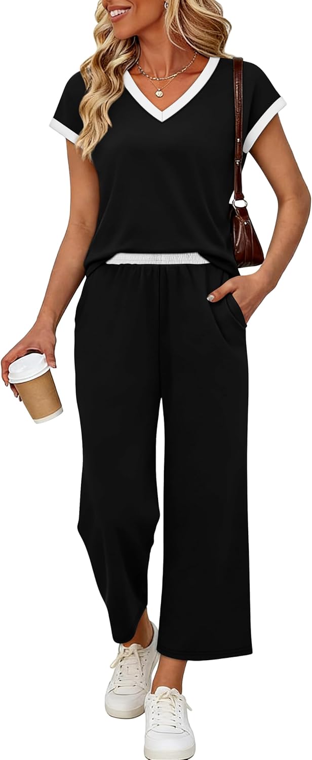 Sampeel Two Piece Sets for Women Lounge Sets Matching Sets