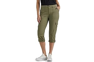 Ultra-Comfortable Olive Green Capris for Women
