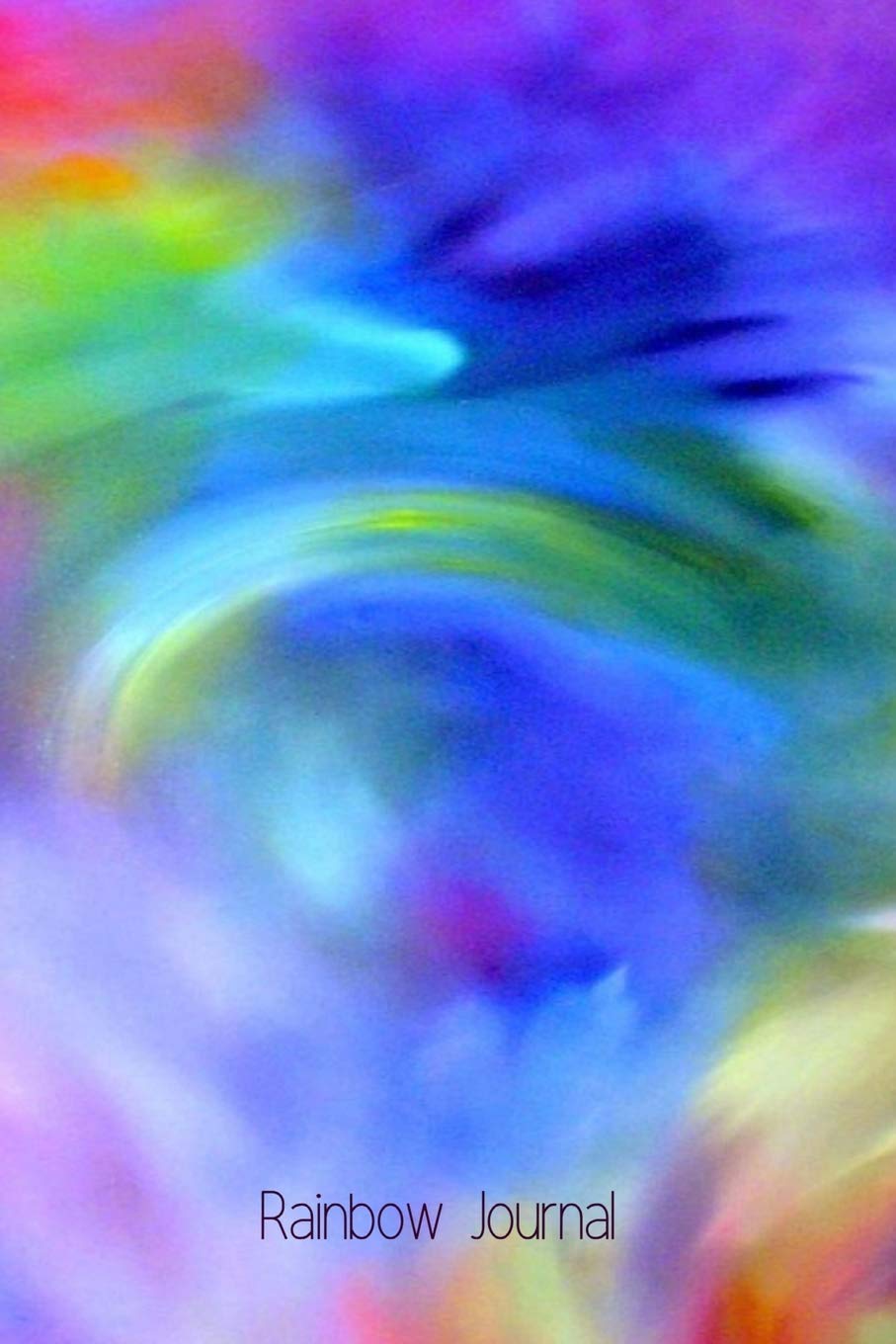 Rainbow Journal: Blank-Lined Journal | Faded Rainbow Image on Every Page