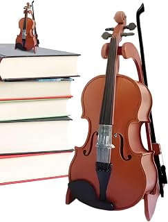Violín Miniatura Para Niños, Ornamento Instrumental para Mesa, Juguete De Instrumento Realista, Decoración De Escritorio O Estantería Para Exhibición