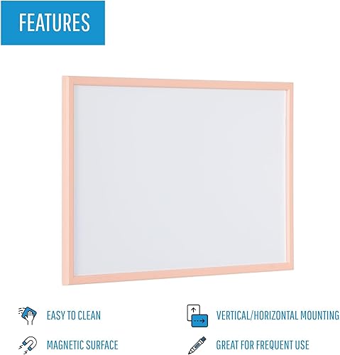 Miniatura 9 de MasterVision Pastel Collection - Pizarra magnética de borrado en seco, marco MDF de color azul, 23.62 x 17.72 pulgadas