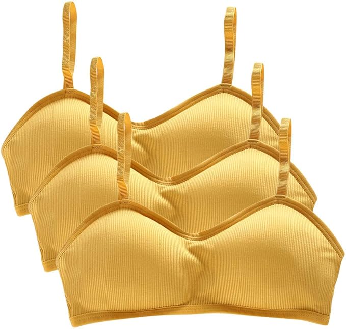 Goosuny 3 Pieces V Neck Tube Top Bra Seamless Padded Camisole Bandeau