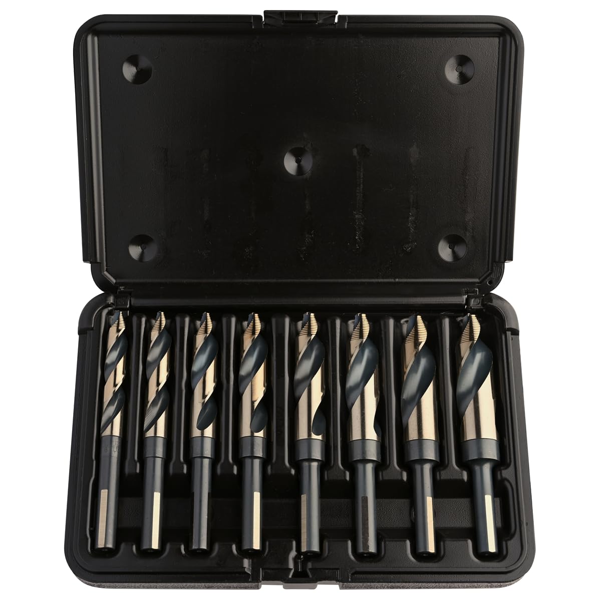 KnKut 8 Piece Step Point 1/2" Reduced Shank Drill Bit Set