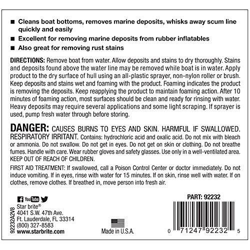 image for STAR BRITE Heavy Duty Boat Bottom Cleaner - Fiberglass, Wood, Iron, Pa