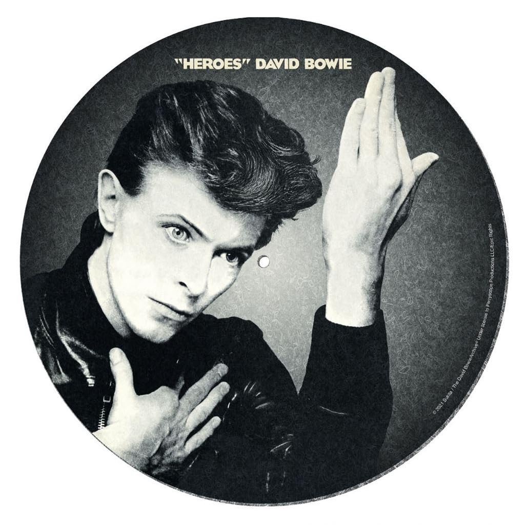 David Bowie Tapis de Tourne-Disque (Motif héros) pour Mixer, gratter et écouter à la Maison – Produit Officiel