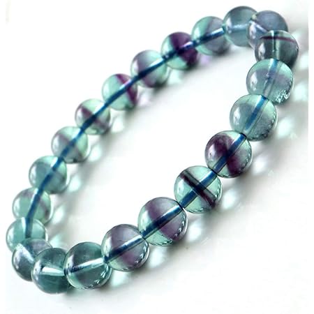 Amazon Co Jp ファントム フローライト ブルーグリーン ブレスレット 9mm 蛍石 ほたるいし ホーム キッチン