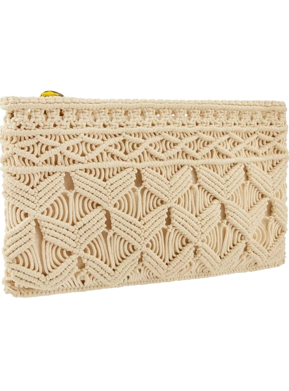 R.R.LALA Handmade Brown macrame cross body bag with a long strap. Small Clutch bag Macrame purse. Handmade Women Macrame Bag Size: 20 cm X 25 cm (WxL) Color : Beige (B0C5N1S7HQ) Amazon Price History, Amazon Price Tracker