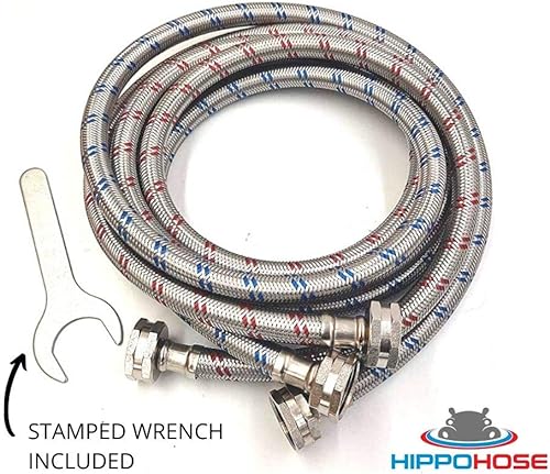 Miniatura 6 de Mangueras de lavadora (8 pies)  OCT Connect para un ajuste fácil y seguro  Ajuste universal para todas las lavadoras  (paquete de 2 unidades) de