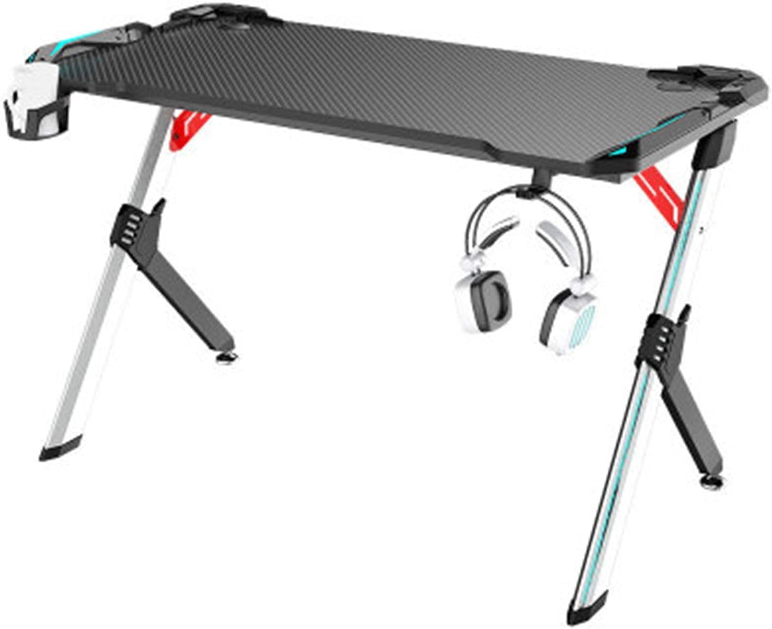 ゲーミングデスク Eスポーツテーブルと椅子シングルプレイヤーコンピュータゲームEスポーツテーブル オフィス用品 (色 : Black