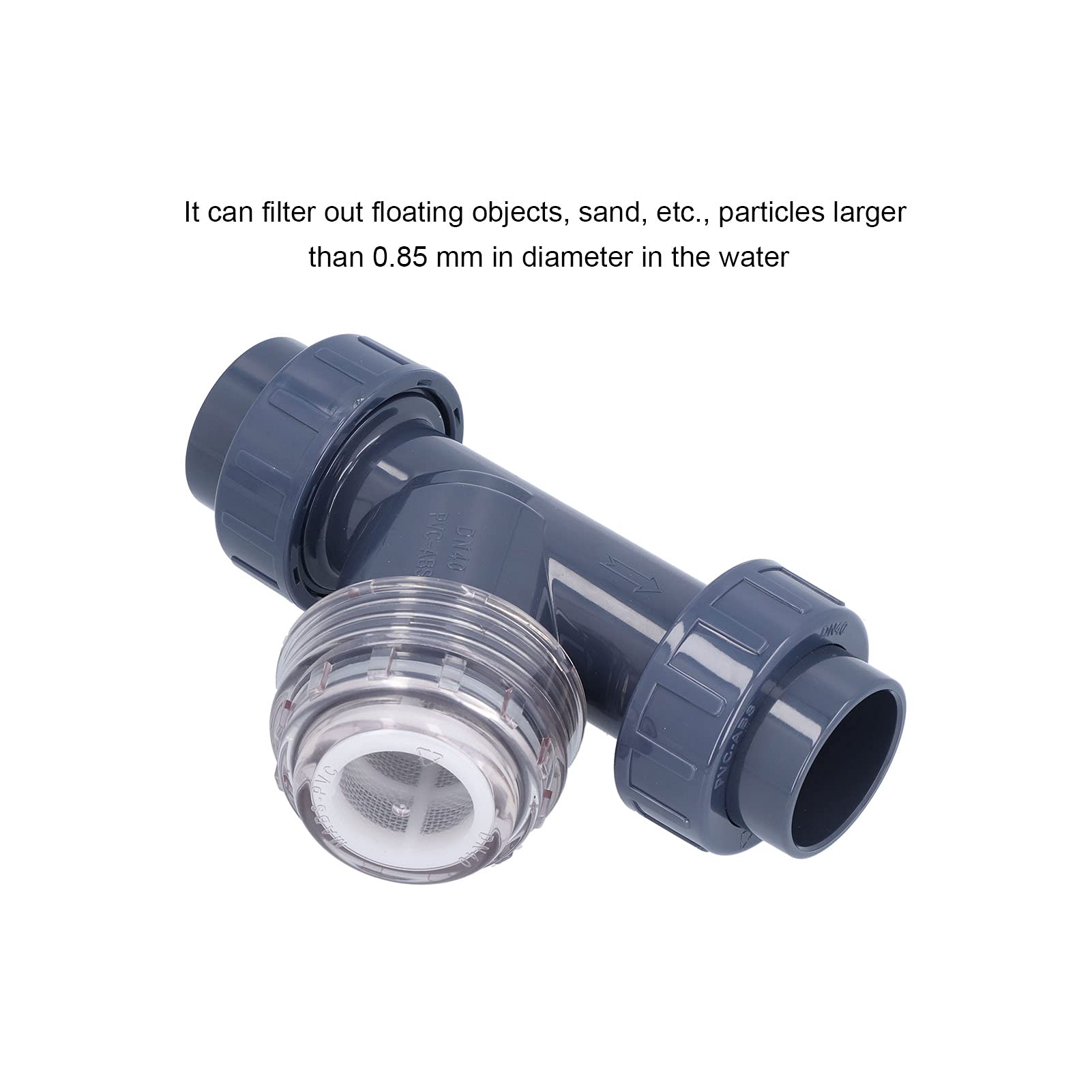 40mm Y-40 DN40 PVC-Rohrfilter Y-Typ Filter Wasseraufbereitungsfilter