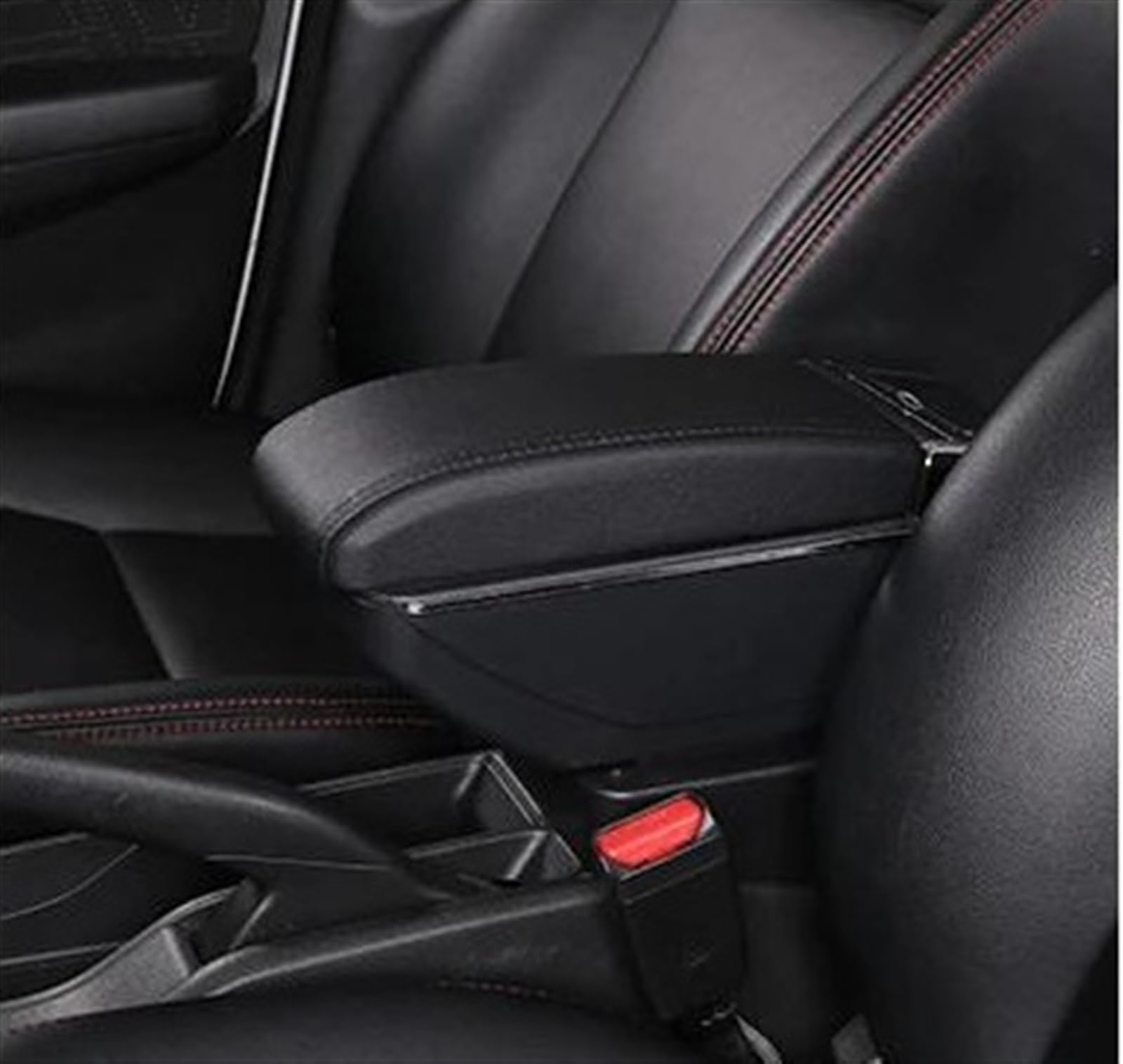 NOHEEU Armrest Box With Multifunctional Support PU Upholstered Car Interior Modification Accessories For Swift 2005-2022(B Styke All Black)