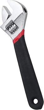 6"/150mm Adjustable Wrench, Small Metric Scales Adjustable Spanner Max Opening 20mm Wide Jaw Wrench with Rubber Anti-Slip Grip High Carbon Steel Rust Resistant Spanner