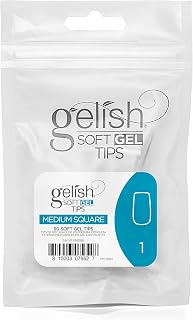 Soft Gel Tips, Medium Square Size 1, 50 ct. Refill