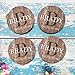 Personalized Coasters for Drinks Custom Coaster Set of 4 6 8 10 Monogrammed Initial Name Wedding Gift for Couple Handmade by The Painted Pug (Dark Brown)