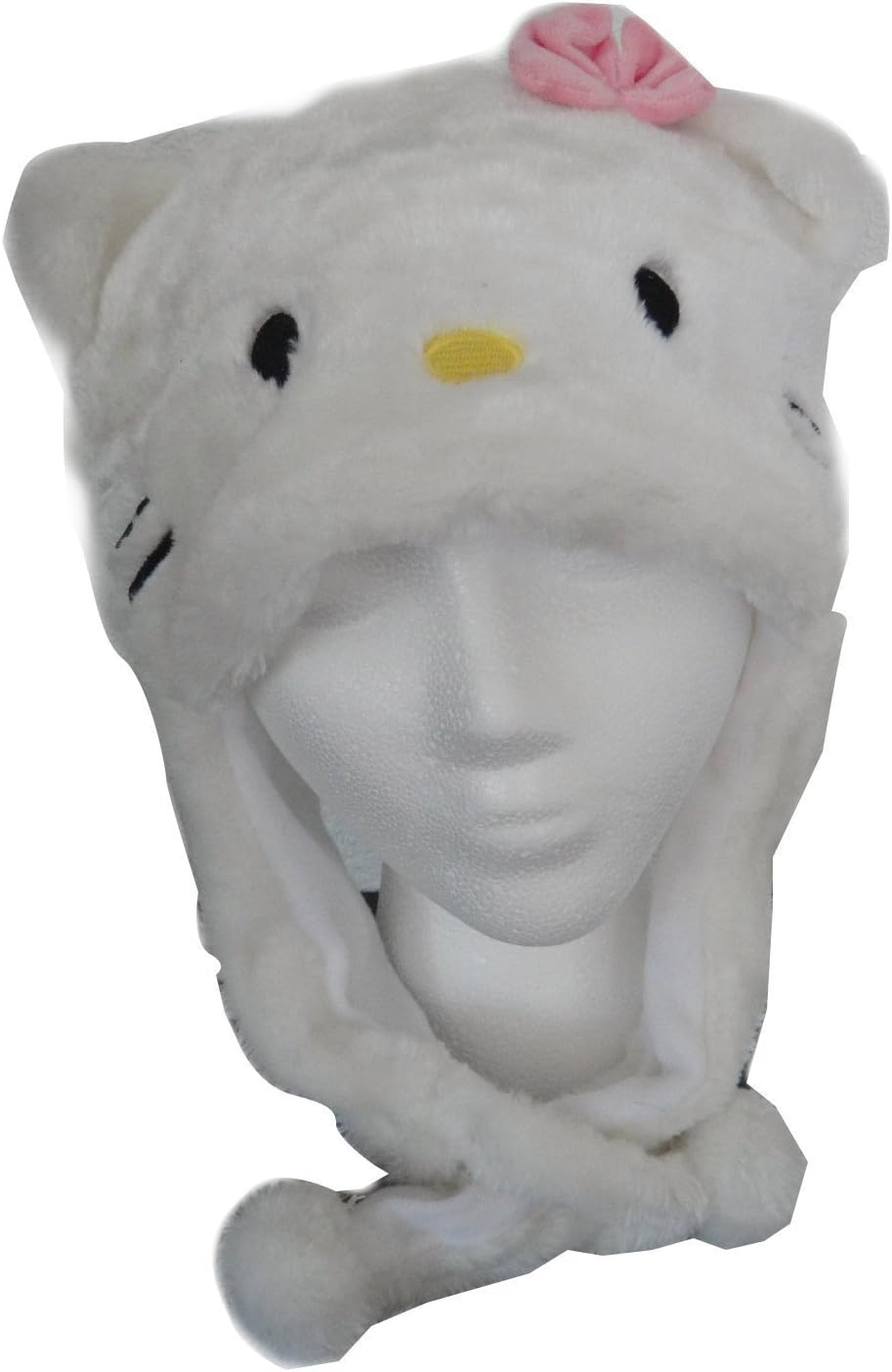 Winter Kitty Aviator Plush Hat (Pink Knot)