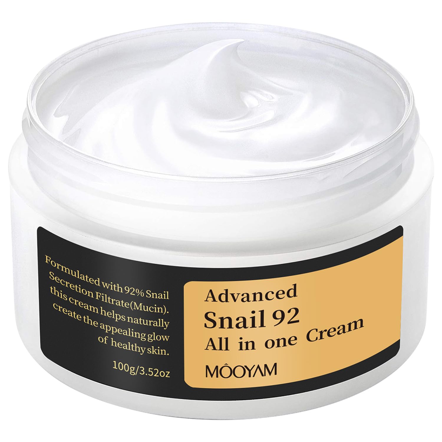 Snail Mucin 92% Face Moisturizer Cream, Daily Face All in-1 Cream for Dry Skin Hydrating Facial Moisturizer Cream for Women Repair Cream for Wrinkle & Fine Lines, Face Moisturizer