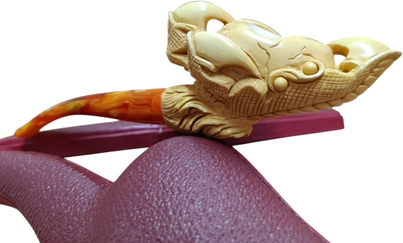 Block Meerschaum Predatory Eagle Claw Pipe