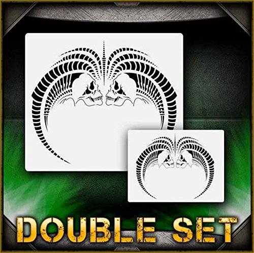 Biomech 7 AirSick Airbrush Stencil Template