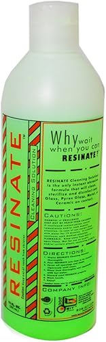 Resinate Desinfección de cerámica verde del metal de Pyrex de la solución de limpieza limpia 12oz