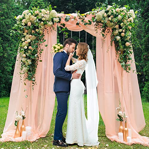 Fomcet 6.6X5Ft Gold Wedding Arch Stand Metal Square Arch Backdrop Stand Rectangular Balloon Arch Frame Wedding Arches For Ceremony Party Birthday Baby Shower Garden Background Decoration #TOP4