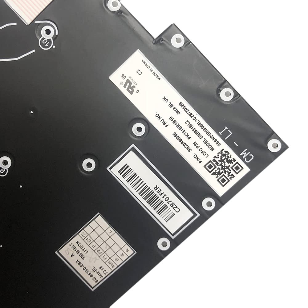 Gintai Keyboard Tastatur UK Layout für Lenovo Thinkpad T490S 20NX 20NY, T495s 20QJ 20QK, X1 Extreme 1st 2nd Gen, P1 1st 2nd Gen PK131BR1A20 SN20R66015 SG-97140-2EA NOT FIT T490 T495 Keyboard NoBacklit