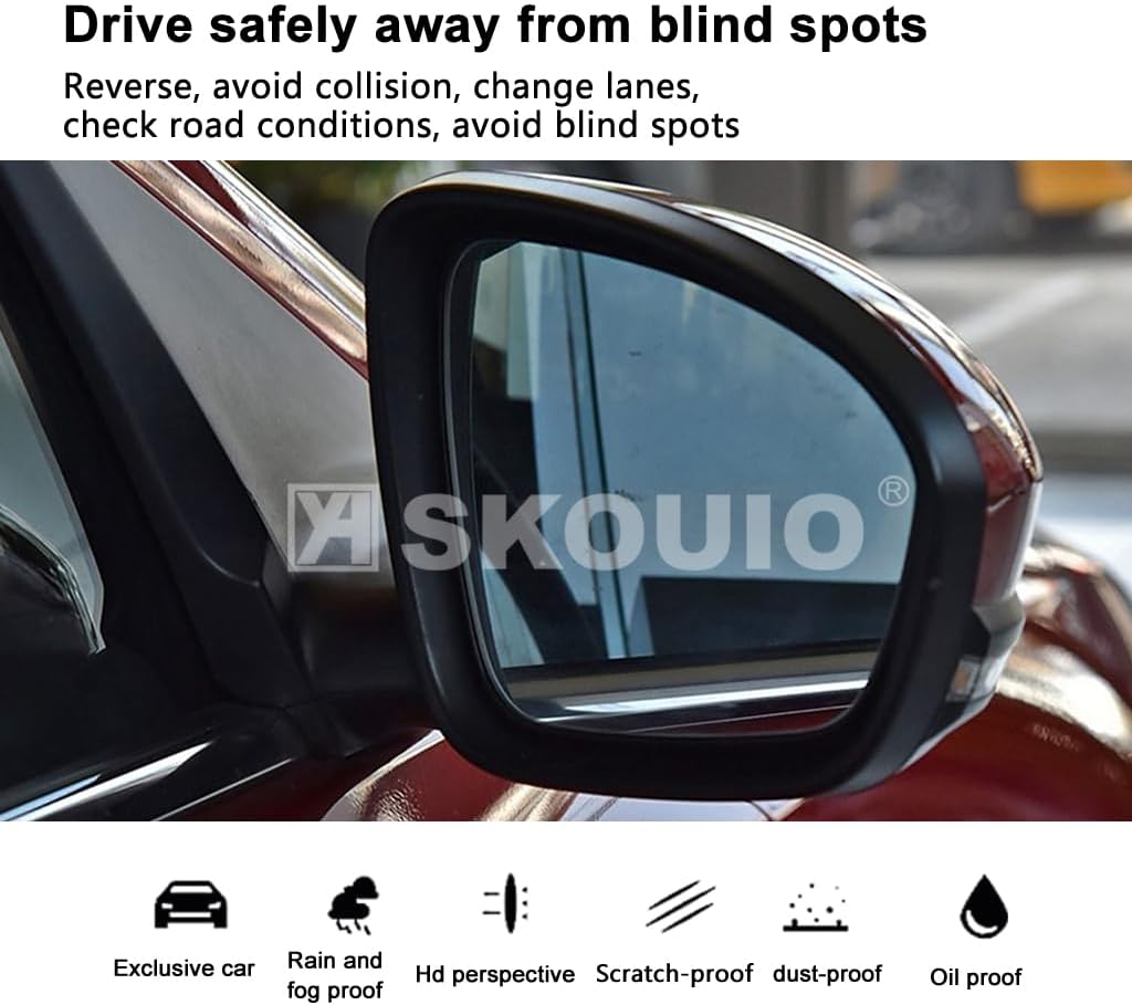 Driver Side Mirror Replacement Glass for Nissan Sentra 2020-2023, Automotive Exterior Heated Left Side View Mirror Glass for 2020 2021 2022 2023 Nissan Sentra