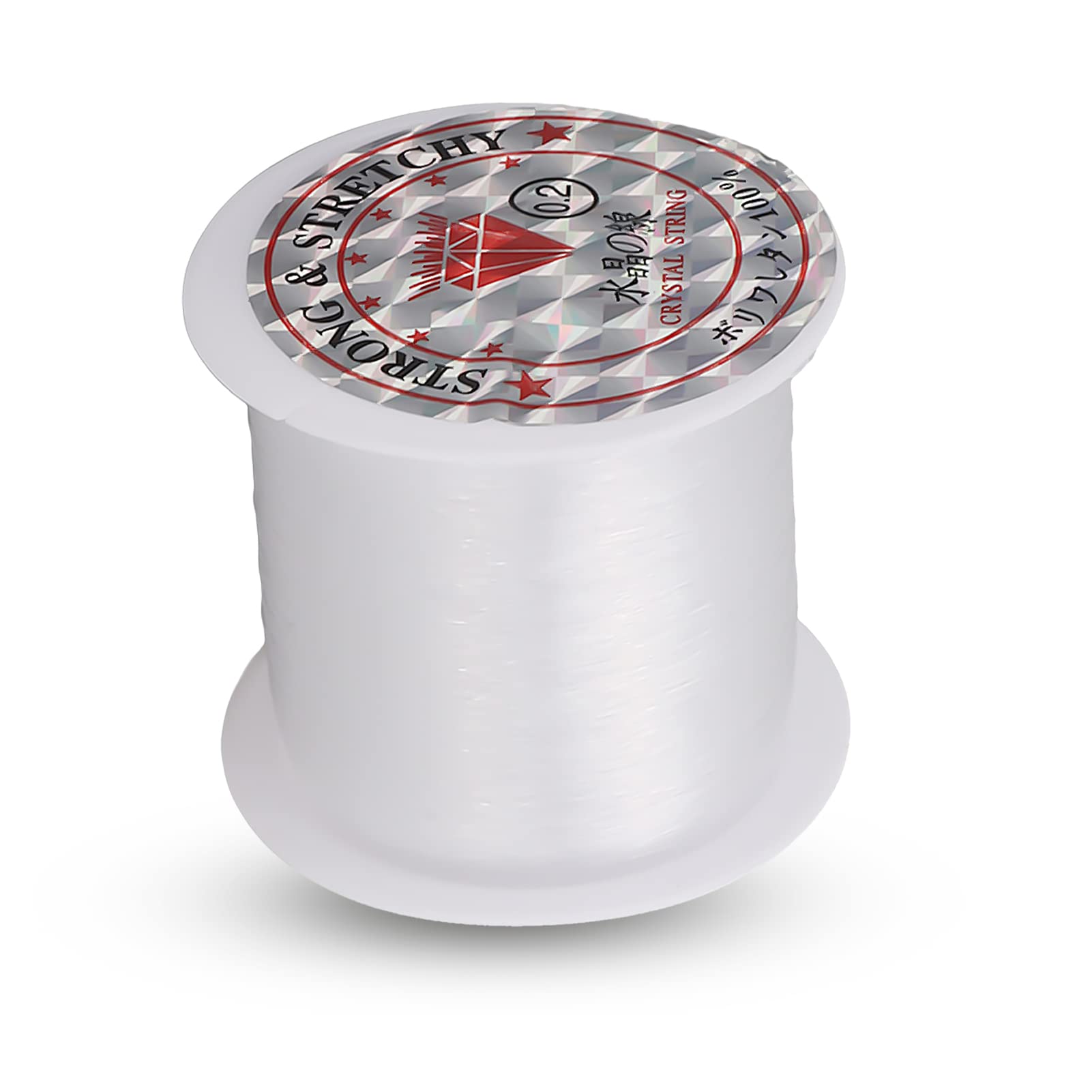 Fil De Nylon Transparent 0,3mm - 100 Mètres (Résistance 8,6 Kg) Pour Bricolage, Bijoux, Décoration