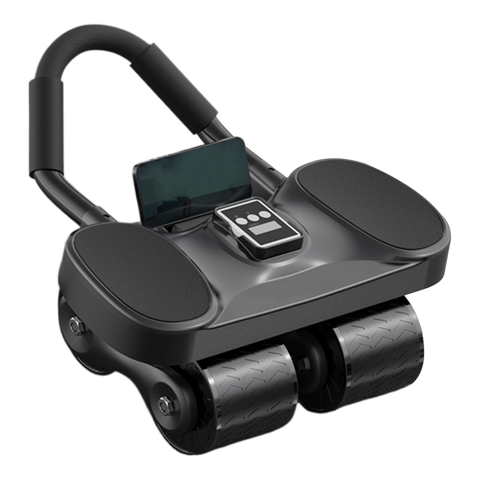 Ab Roller Trainer, poduszka podtrzymująca łokieć, 35 x 24,7 cm ciche ćwiczenia domowe, wyświetlacz funkcji liczenia, antypoślizgowa konstrukcja dla kobiet, mężczyzn, początkujących, sport, pokój