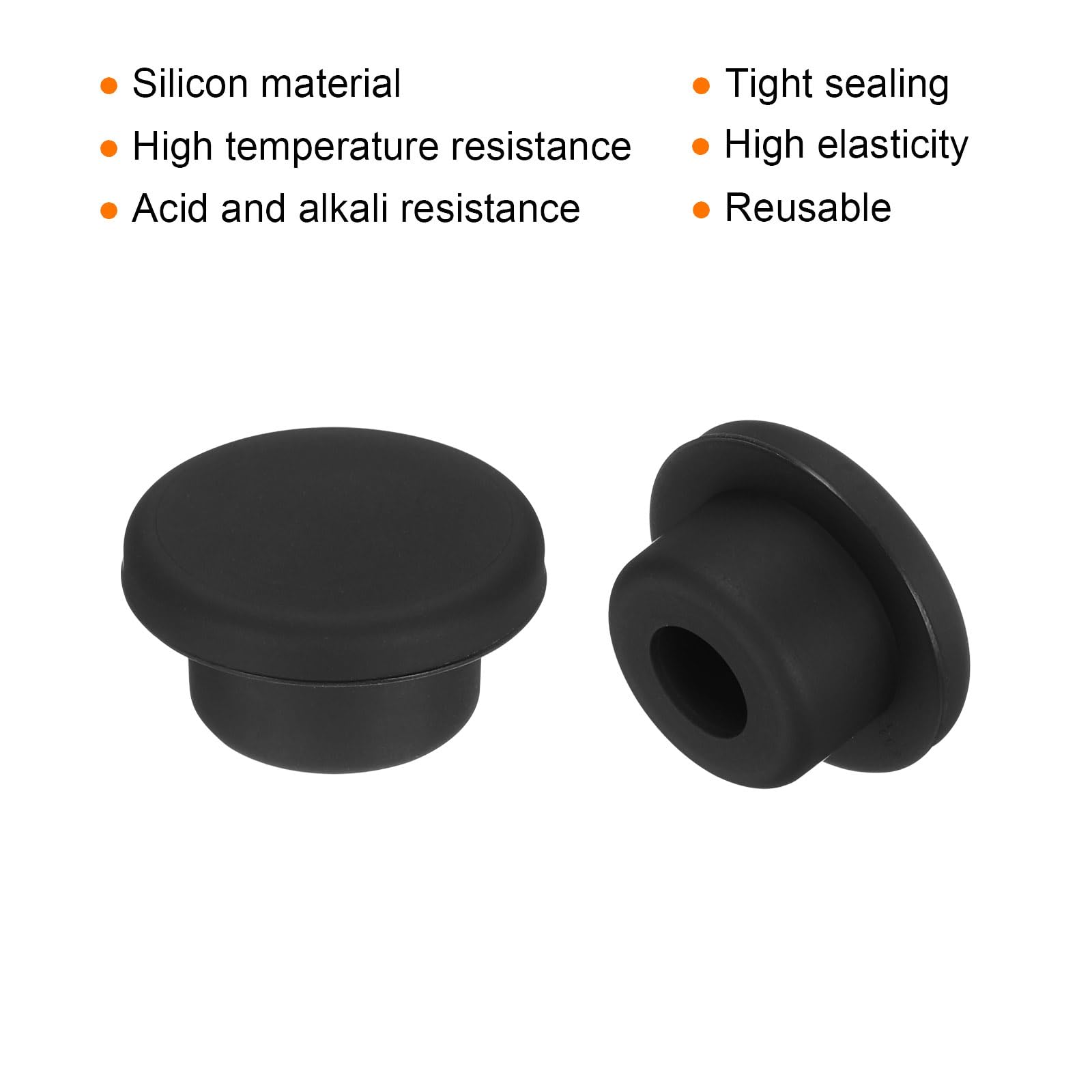 Amazon.co.jp: uxcell 耐高温シリコンプラグ マウント直径20mm/0.79