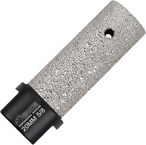 SHDIATOOL Brocas de fresado de diamante para ampliar y dar forma a los agujeros existentes biselado redondo de 45 pulgadas para azulejos, porcelana,